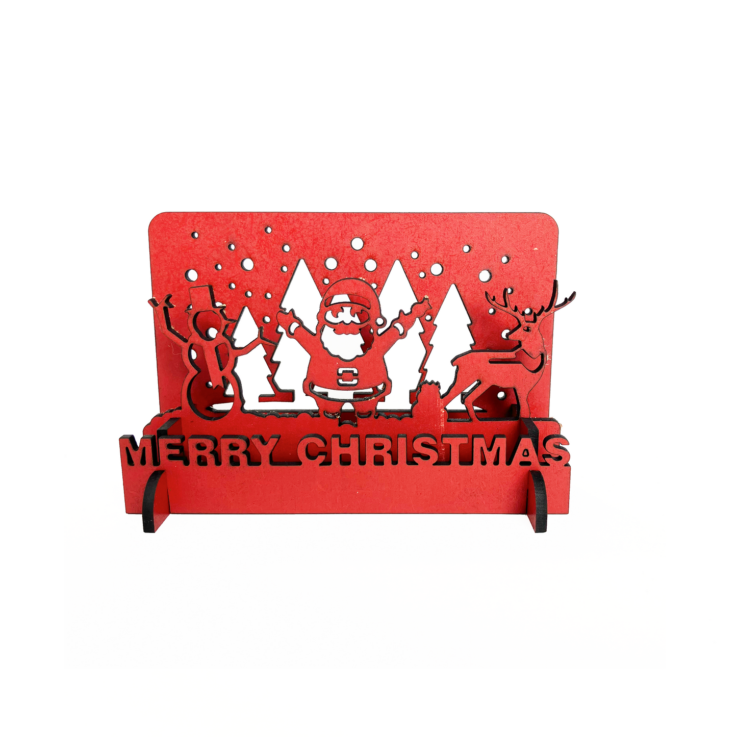 Merry Christmas 3D Postcard